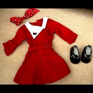 American Girl Kit’s Dress/Bow/Shoes